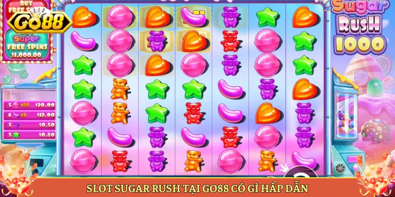 Sugar Rush Slot Kẹo Ngọt Nổ Cụm Hot Tại Go88. 3 Mẹo Chơi Sugar Rush Săn Hệ Số Lớn